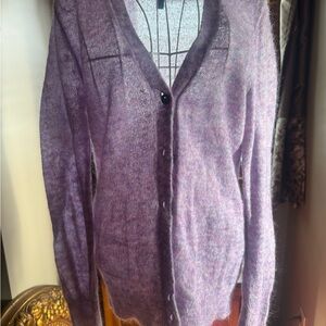 J. Crew Lavender Cardigan Sweater